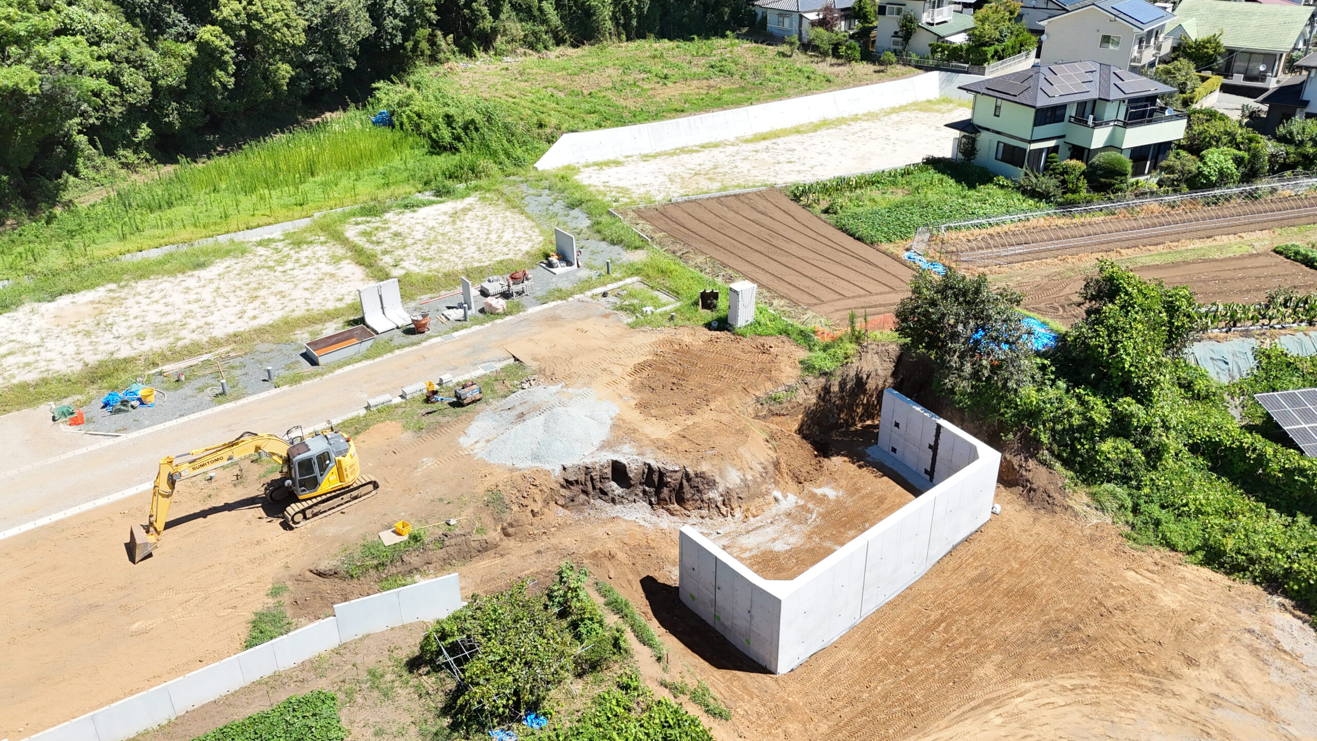 大津町大津下井迫宅地造成（８区画＋アパート）