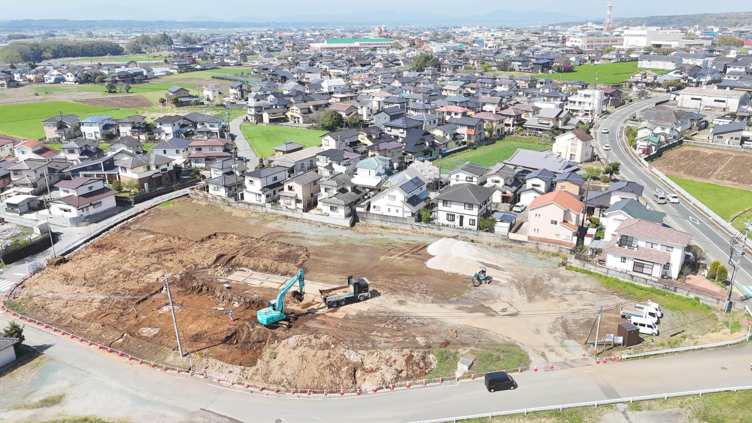 菊池市亘分譲地造成（２１区画）